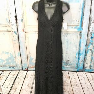 Dance/Formal Dress, Black with Lace Overlay NEW